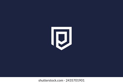 letter p with shield logo icon design vector design template inspiration