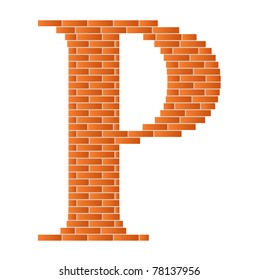 The letter P is shown in the picture.