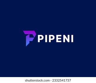 Letter P Simple Modern Logo