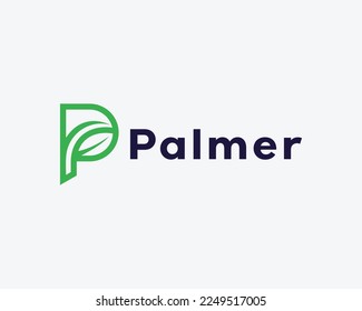 Letter P Simple Monogram Logo