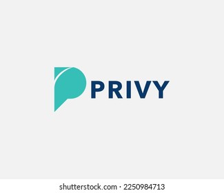 Letter P Simple Monogram Logo