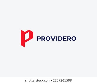 Letter P Simple Monogram Logo