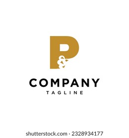 Letter P Snack Bite logo icon vector template.eps
