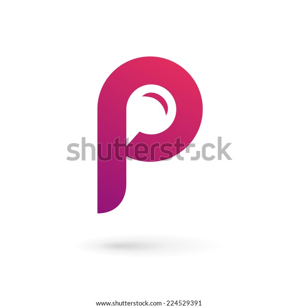 Letter P Speech Bubble Logo Icon Stock Vector (Royalty Free) 224529391