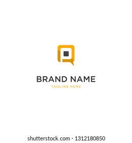 Letter P Speech Modern Technology Abstract Creative Business Logo