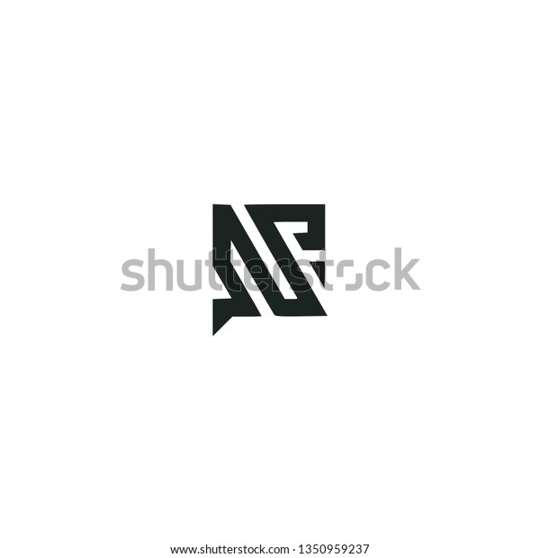 Letter P Square Logo Design Monoline Stock Vector Royalty Free
