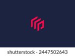 letter p with stack logo icon design vector design template inspiration