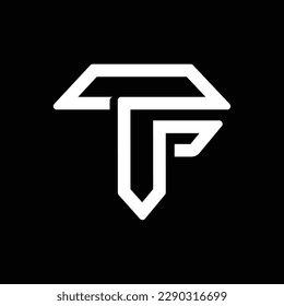 Logo de la letra P y T 