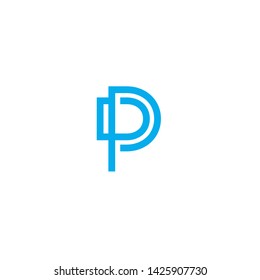 Letter P technology Logo  design vector template. Type Character Symbol Logotype