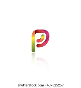 Letter P that can be used as initial logo