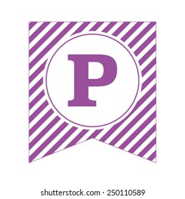 Letter P Vector Classic Font 