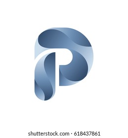 Letter p vector icon.