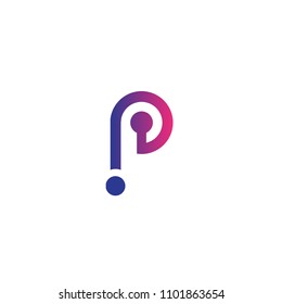 letter p vector logo