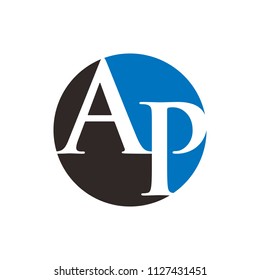 Letter A and P vector logo.