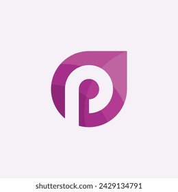 Plantilla de diseño de logotipo vectorial de letra P