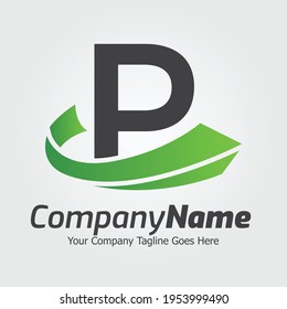 Letter P vector logo template, Colorful Letter P logo, Financial Company Logo, Financial Institute Advisors Logo Design Template Vector Icon