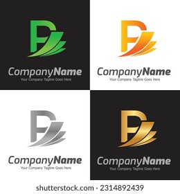 Letter P vector logo template, Colorful Letter P logo, Financial Company Logo, Financial Institute Advisors Logo Design Template Vector Icon