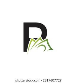 Letter P vector logo template, Colorful Letter P logo, Financial Company Logo, Financial Institute Advisors Logo Design Template Vector Icon