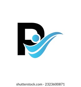 Letter P vector logo template, Colorful Letter P logo, Financial Company Logo, Financial Institute Advisors Logo Design Template Vector Icon