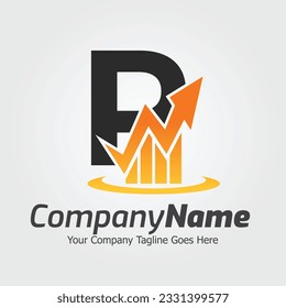Letter P vector logo template, Colorful Letter P logo, Financial Company Logo, Financial Institute Advisors Logo Design Template Vector Icon