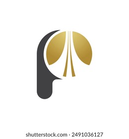 Letter P vector logo template, Colorful Letter P logo, Financial Company Logo, Financial Institute Advisors Logo Design Template Vector Icon