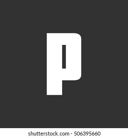 Letter P vector, logo. Useful as branding symbol, corporate identity, alphabet element, app icon, clip art and illustration.