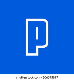 Letter P vector, logo. Useful as branding symbol, corporate identity, alphabet element, app icon, clip art and illustration.