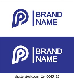 Letter p water drop logo design, Initial Letter P with Droplet water logo design concept