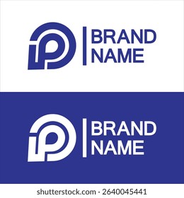Letter p water drop logo design, Initial Letter P with Droplet water logo design concept
