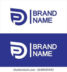 Letter p water drop logo design, Initial Letter P with Droplet water logo design concept