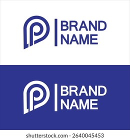 Letter p water drop logo design, Initial Letter P with Droplet water logo design concept