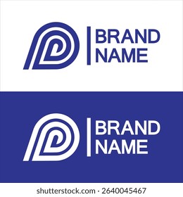 Letter p water drop logo design, Initial Letter P with Droplet water logo design concept