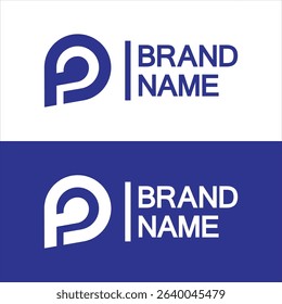 Letter p water drop logo design, Initial Letter P with Droplet water logo design concept