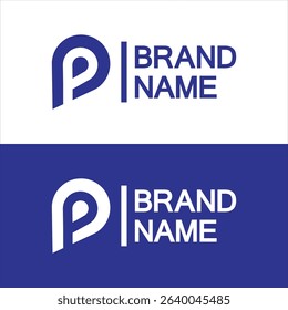 Letter p water drop logo design, Initial Letter P with Droplet water logo design concept