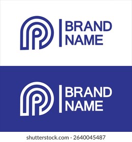 Letter p water drop logo design, Initial Letter P with Droplet water logo design concept