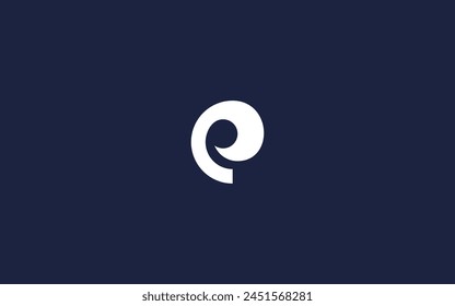 letter p with waves logo icon design vector design template inspiration