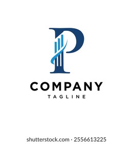 Letter P Wealth Logo Icon Vector