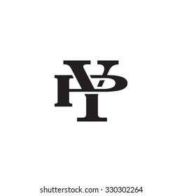 letter P and Y monogram logo