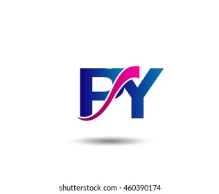 Letter P and Y monogram logo

