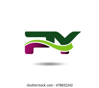 Letter P and Y monogram logo
