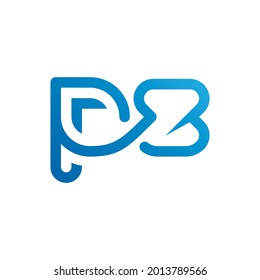 Letter of P and Z modern symbol logo with cartoon style line art illustration design vector