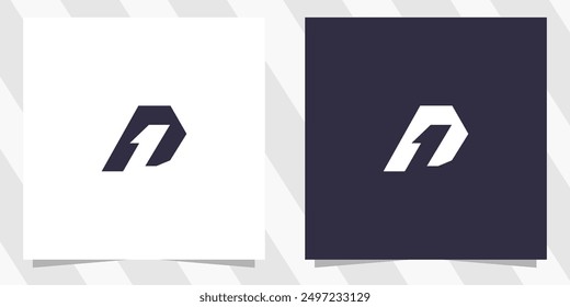 Vector de diseño de logotipo de letra P1