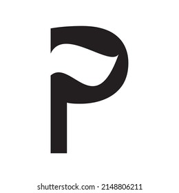 Letter P2
  icon design template with logo