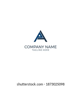 Letra P y vector de logotipo.