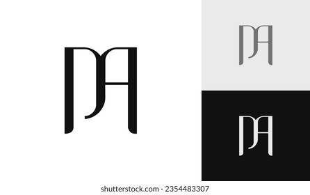 Initial-Logo-Design von Letter PA