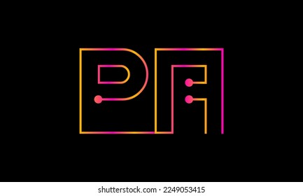Logo-Design von Letter PA. PA-Logo-Monogramm-Vektorgrafik