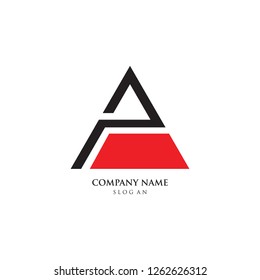 letter PA logo vector