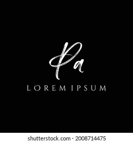 Letter PA luxury logo design vector
