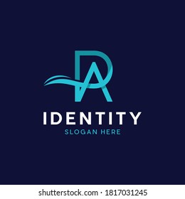 Letter PA Or RA Wave Modern Business Logo