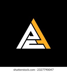 Letter PAC Triangle logo design vector